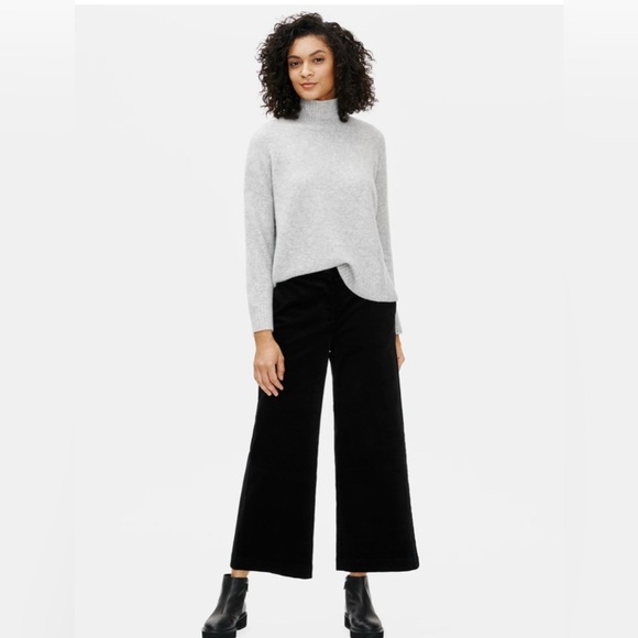 Eileen Fisher Pants - Eileen Fisher Black Wide Leg Corduroy Pants